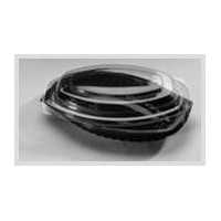 Sachet de 250 barquettes ovales + couvercles 500 ml